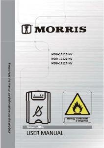 Manual Morris MDB-10120INV Dehumidifier