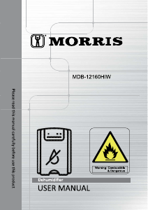 Manual Morris MDB-12160HIW Dehumidifier