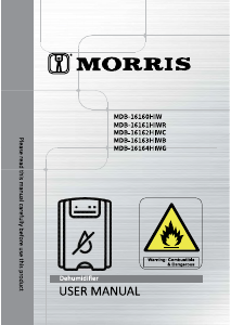 Manual Morris MDB-16164HIWG Dehumidifier