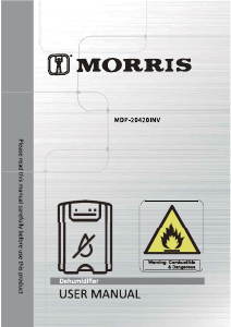 Manual Morris MDP-20420INV Dehumidifier