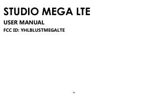 Handleiding BLU Studio Mega LTE Mobiele telefoon