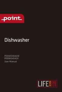 Bruksanvisning Point PODW54542X Diskmaskin