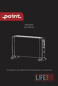 Käyttöohje Point POCO1500 Lämmitin