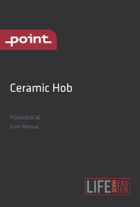 Käyttöohje Point POIH3160C4E Keittotaso