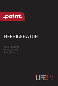Bruksanvisning Point PORF5185WND Kylskåp