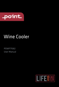 Bruksanvisning Point POWF71582 Vinkabinett