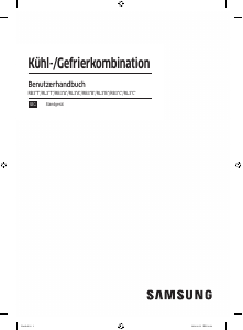 Bedienungsanleitung Samsung RB34C672DSA Kühl-gefrierkombination