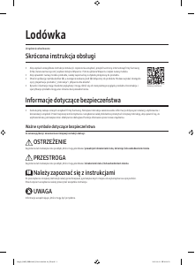 Manuál Samsung BRB80F30ADF0 Lednice s mrazákem