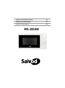 Manual de uso Saivod MS-2814W Microondas