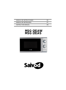 Manual de uso Saivod MSG-2814S Microondas