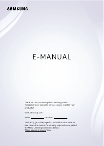 Manual Samsung UE55BU8505K LED Television