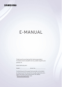 Manual Samsung UE65NU7120U LED Television
