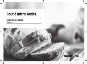 Mode d’emploi Samsung MG28B303TAK Micro-onde