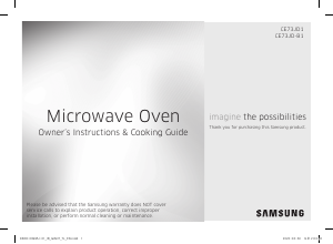 Manual Samsung CE73JD-B1/XTL Microwave
