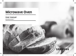 Bruksanvisning Samsung MS40DG5504ATSA Mikrovågsugn
