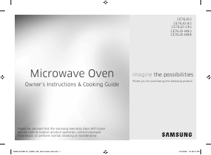 Bruksanvisning Samsung CE76JD-MBR/TL Mikrovågsugn