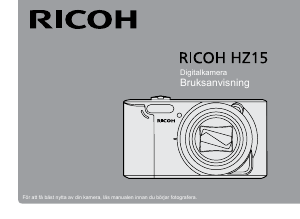 Bruksanvisning Ricoh HZ15 Digitalkamera