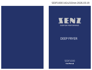 Manual Senz SEDF1000 Deep Fryer