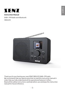 Bruksanvisning Senz SRD1225 Radio