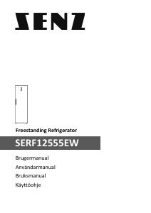 Käyttöohje Senz SERF12555EW Jääkaappi