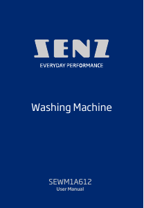 Bruksanvisning Senz SEWM1A612 Vaskemaskin