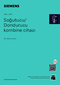 Kullanım kılavuzu Siemens KI87VVSE0N Donduruculu buzdolabı