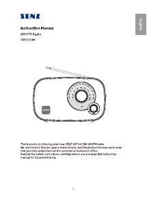 Manual Senz SRF1025BK Radio