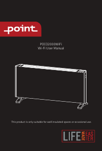 Bruksanvisning Point POCO2000WIFI Värmefläkt
