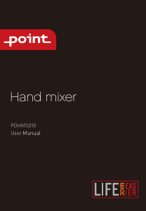 Brugsanvisning Point POHM5010 Håndmixer