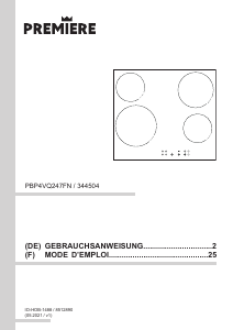 Bedienungsanleitung Premiere PBP4VQ247FN Kochfeld