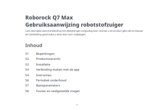 Handleiding Roborock Q7 Max Stofzuiger