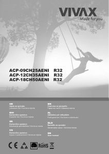 Bruksanvisning Vivax ACP-12CH35AENI R32 Luftkonditionering