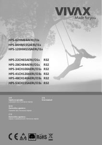 Bruksanvisning Vivax HPS-22CH65AERI/O1s R32 Luftkonditionering
