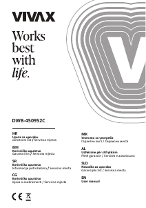Bruksanvisning Vivax DWB-450952C Diskmaskin