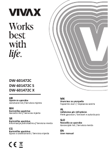Bruksanvisning Vivax DW-601472C Diskmaskin