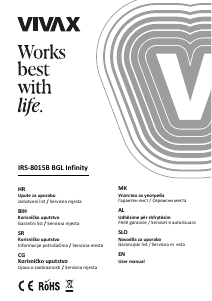 Priručnik Vivax IRS-8015B BGL Infinity Glačalo