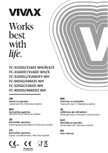 Priručnik Vivax FC-31602LI WH Raspon