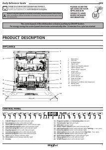 Manual Whirlpool W8F HS61X Dishwasher