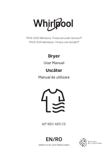 Manual Whirlpool WP B8X WBS EE Uscător