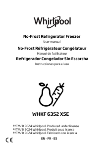 Bruksanvisning Whirlpool WHKF 6352 X5E Kyl-frys