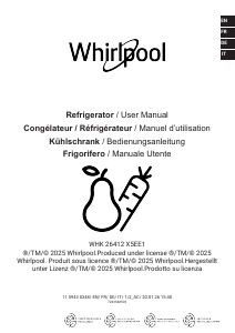 Manuale Whirlpool WHK 26412 X5EE1 Frigorifero-congelatore