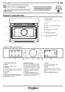 Bedienungsanleitung Whirlpool WCW56HMB Mikrowelle
