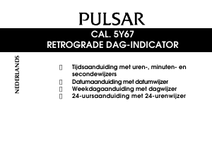 Handleiding Pulsar 5Y67 Uurwerk