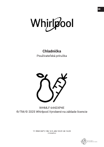 Návod Whirlpool WHMLF 6442 XP4E Chladnička