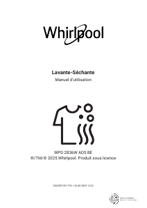 Mode d’emploi Whirlpool WPD 2836W ADS BE Lave-linge séchant