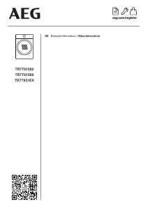 Bedienungsanleitung AEG TR7T61588 Trockner