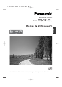 Manual de uso Panasonic CQ-C1103U Radio para coche