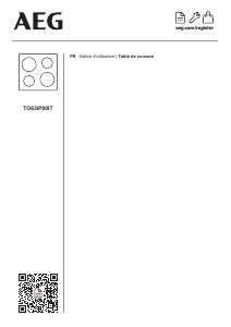 Mode d’emploi AEG TO63IP00IT Table de cuisson