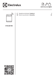 Návod Electrolux E72LB210S Umývačka riadu