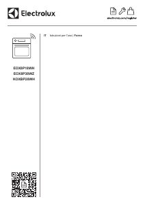 Manuale Electrolux EOX8P18WH Forno